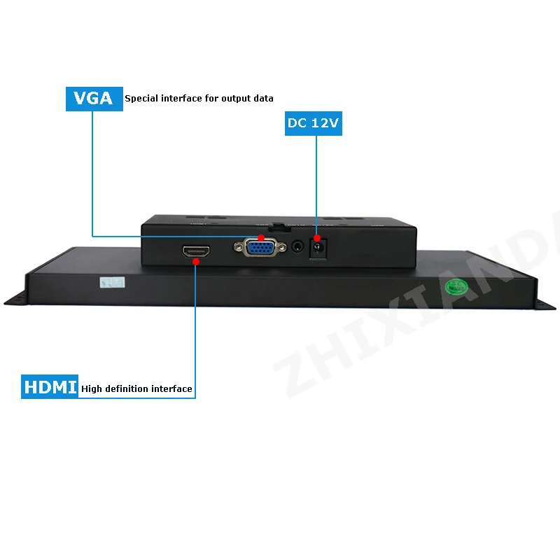 2025 New 11.6 Inch 1920*1080 Open Frame Monitor Resistive Capacitive Touch Industrial LCD Display With HDMI VGA USB Interface-2