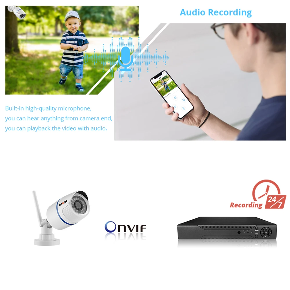 4MP 1080P IP Camera Outdoor WiFi Home Security Camera Wireless Surveillance Wi Fi Bullet Waterproof IP Video HD Camara CamHi Cam-4