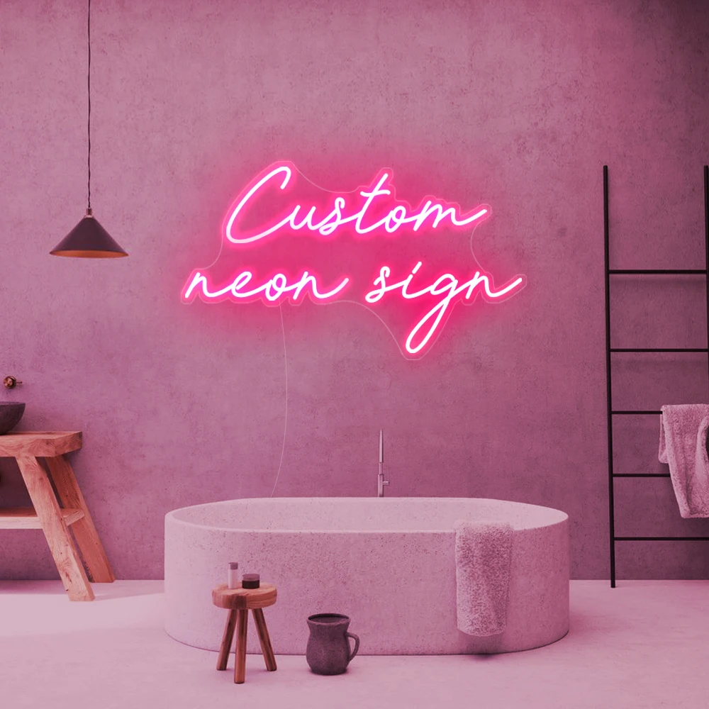 Custom Neon Sign Can UV Print Business Logo Neon Letters  For Wedding Home Decor Bar Japanese Anime Signage Used Indoor Outdoor-2