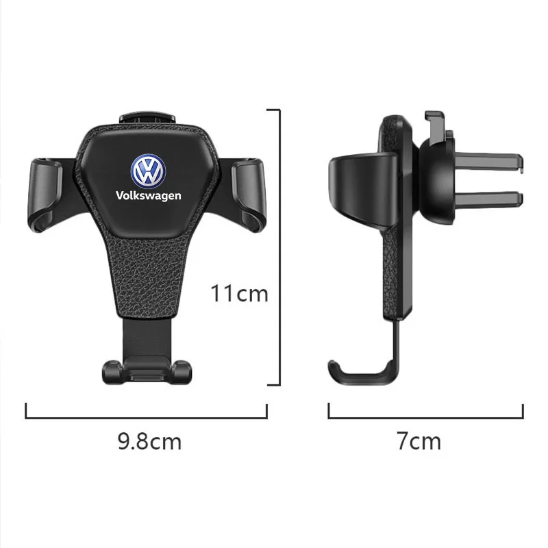 Gravity Car Phone Holder Air Vent Handset Fixed Brace Accessories For VW Golf GTI Tiguan Jetta Transporter Passat T5 Polo Touran-6
