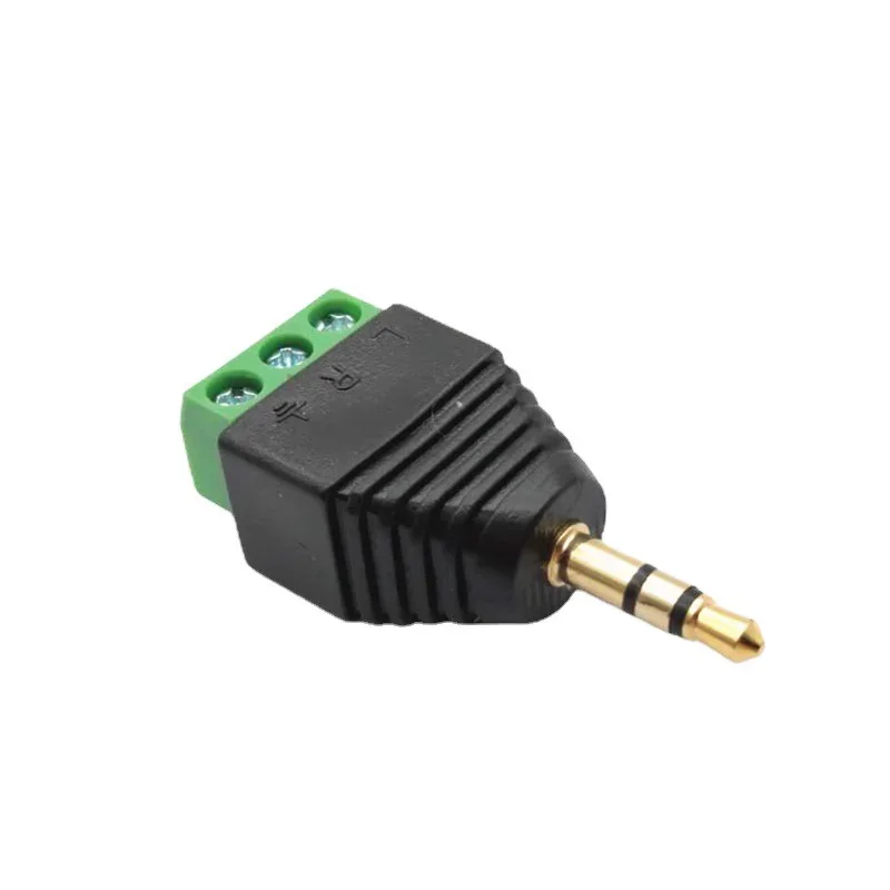 Earphone Audio Jack 3.5mm Connector Stereo Adapter 3.5mm RCA Audio Mono Channel Plug To Screw Terminal Audio Mono Channel Plug-6