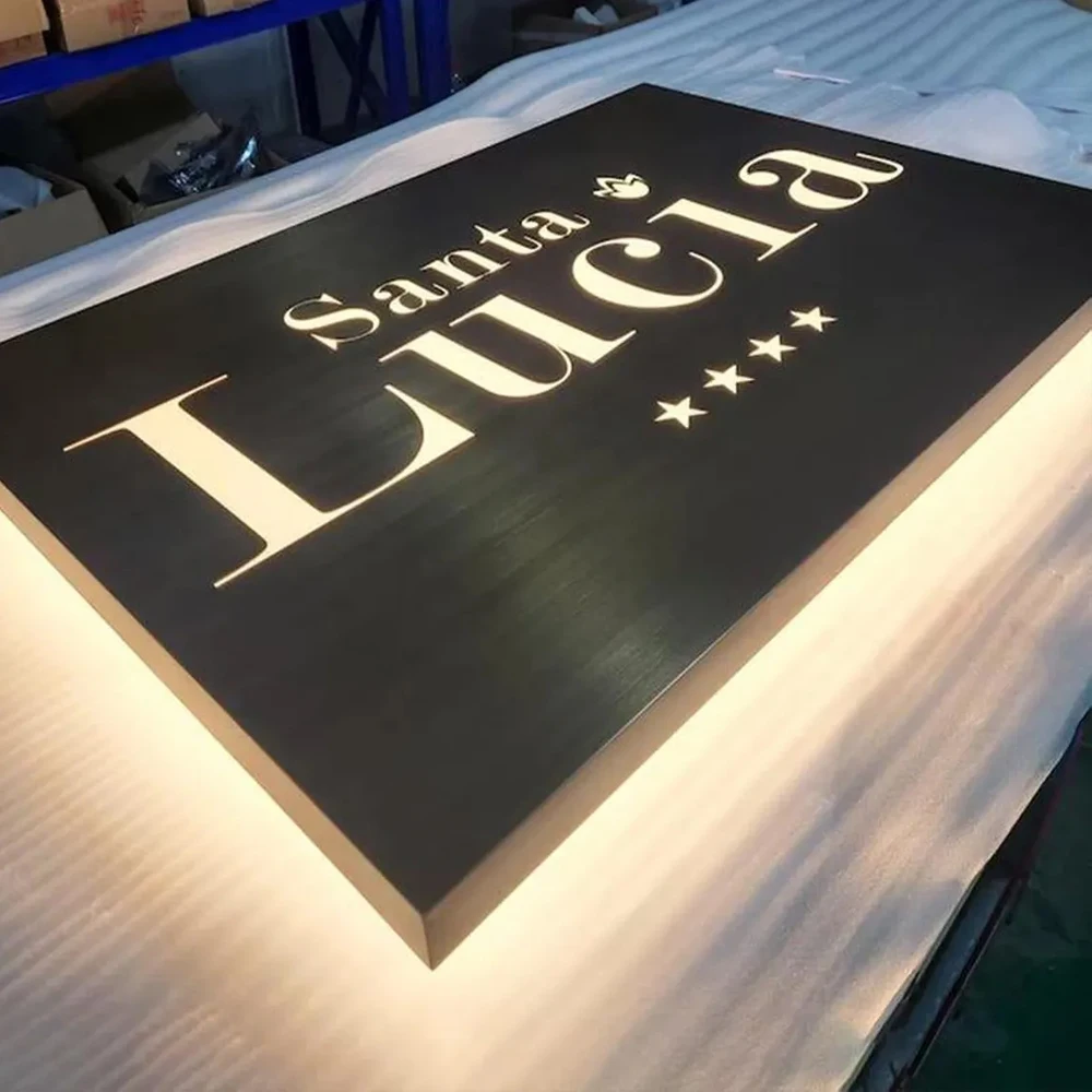 Business LED Light Box Signboard Shop Signage Rectangle Street Led Light Sign Acrylic Light Box Outdoor Wall Hanging Light Box-6