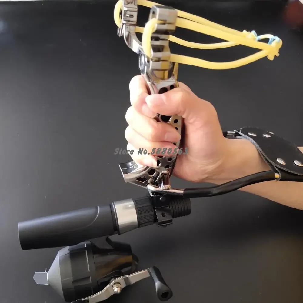 Powerful Multi-function Archery Bowfishing Shooting fish Slingshot Catapult Hunting bow Fishing Sling Shot With Fishing Darts-4