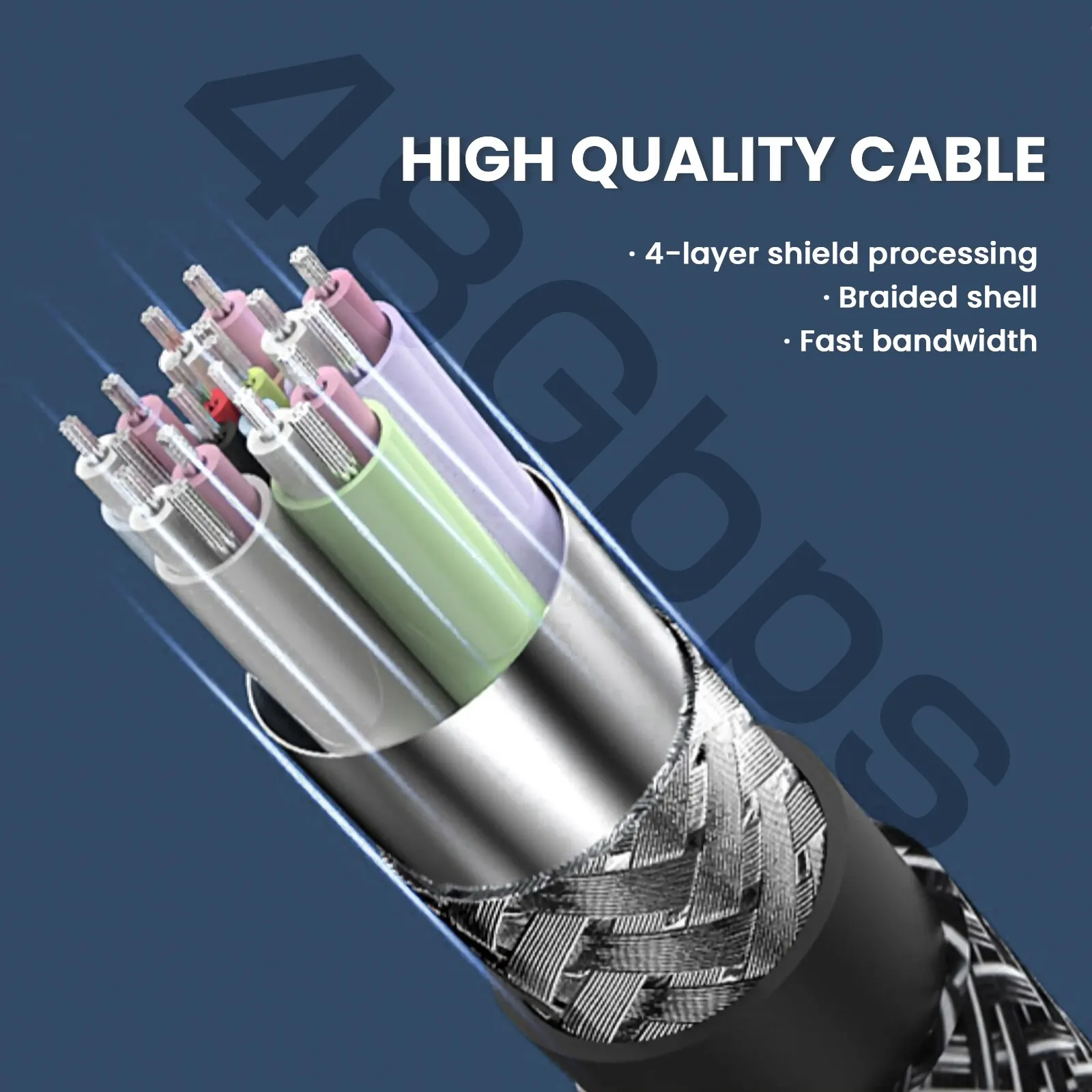 NIERBO HDMI 2.1 Cable HDMI Cord 8K 60Hz 4K 120Hz 48Gbps EARC ARC HDCP Ultra High Speed HDR for HD TV Laptop Projector PS4 PS5-6