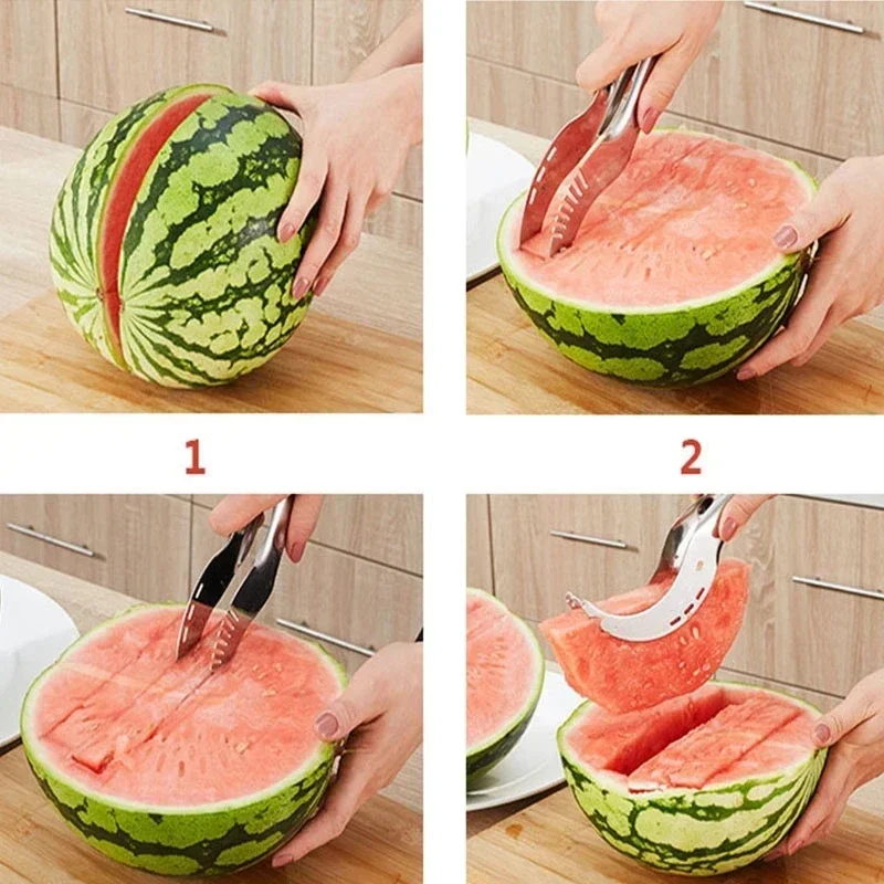 Stainless Steel Windmill Watermelon Cutter Artifact Salad Fruit Slicer Cutter Tool Watermelon Digger Kitchen Accessories Gadgets-4