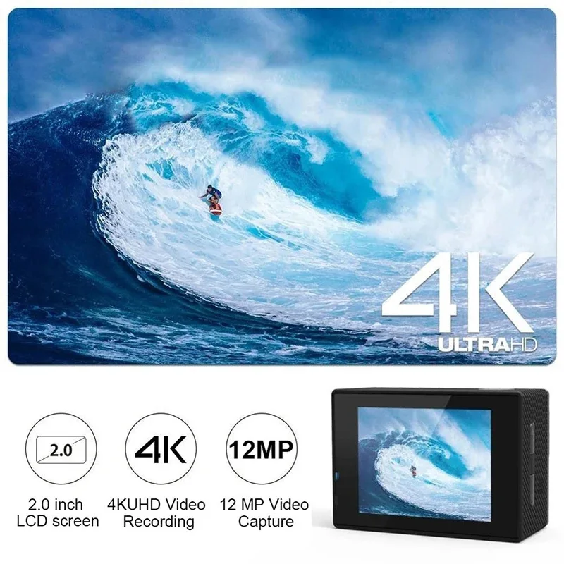 Xiaomi Action Camera Ultra HD 4K/30fps WiFi 2.0-inch Underwater Waterproof Helmet Video Recording Cameras Bicycle Vlog Camera-3