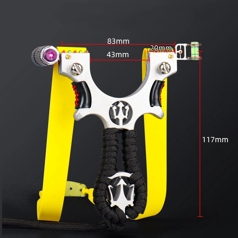 Laser Aiming Metal  Slingshot for New Player Professional Slingsshot Powerful Alloy Bow Shooting Outdoor Hunting Sling Shot-4