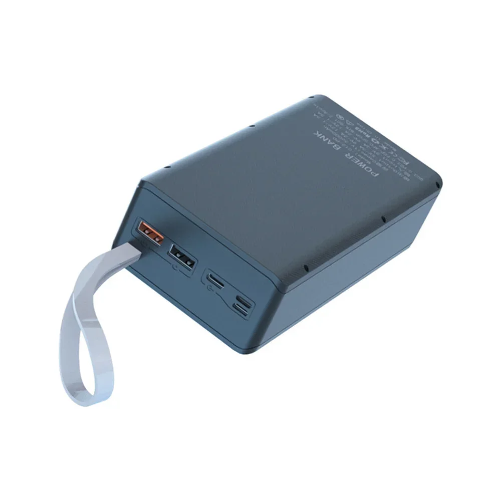 C12 18650 Battery Power Bank Case Charger Box Holder Dual USB LCD Display Support Quick Wireless Charger Battery Shell Storage-5