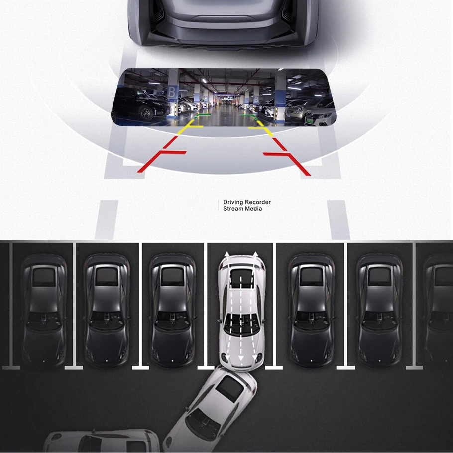 Car Rear View Camera 4 Pin 1080P HD Reverse Night Vision Video Camera Wide Angle 170 Degree Parking Camera For Car Accessories-2