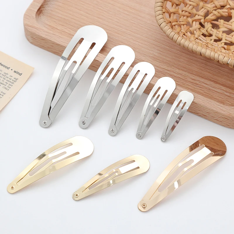 10/20/30pcs/set Women Silver Gold Black Waterdrop Shape Basic Alloy Hair Clips BB hairpins Barrettes Fashion Hair Accessories-3