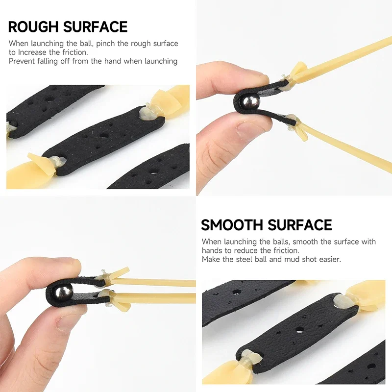 2/4/6Pcs 2.0mm High Elastic Slingsshot Rubber Band Thickened High-precision Latex Rubber Band Slingshot Hunting Acessories-5