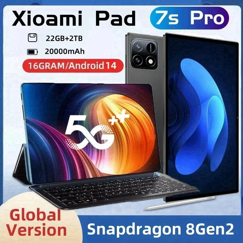 2025 NEW Original MI Pad 7 Pro Tablet 11inch Snapdrago 8gen2  HD 4K Android 14 22GB 2TB 20000mAh 5G Dual SIM WiFi GPS Tablet PC
