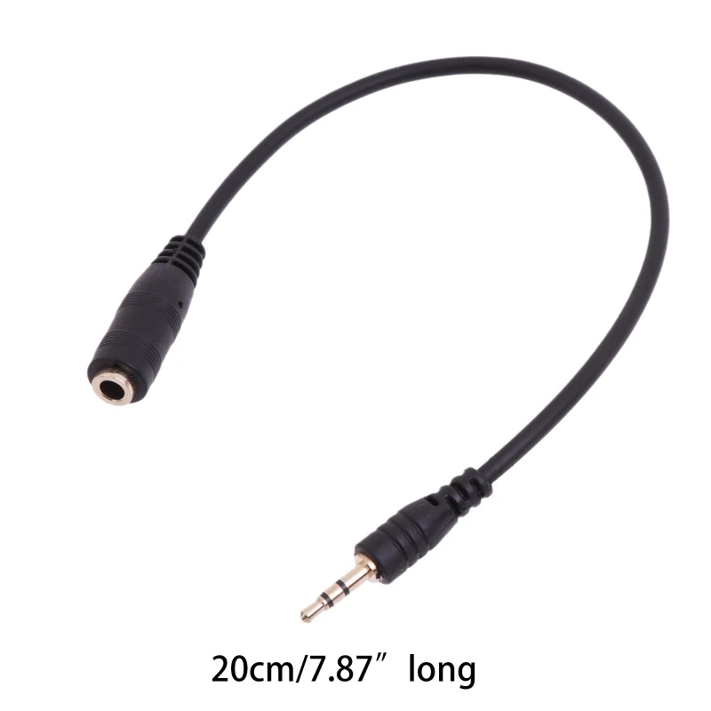 3.5mm Female to 2.5mm Male Headphone for Head Conversion Cable 20cm/7-6