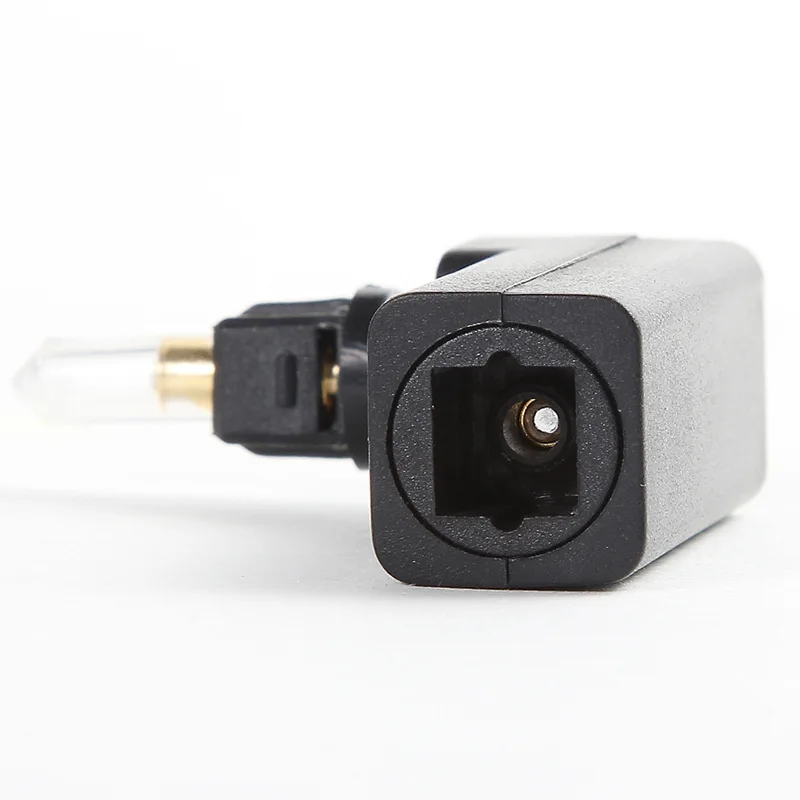 Wholesale Toslink 90 Degree Optical Audio Cable Adapter Male to Female Right Angle 360 Rotates PC TV DVD Stereo Optical Cable-2
