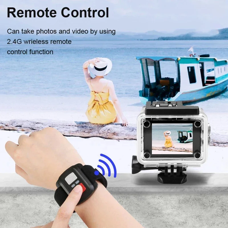 Xiaomi Action Camera Ultra HD 4K/30fps WiFi 2.0-inch Underwater Waterproof Helmet Video Recording Cameras Bicycle Vlog Camera-2