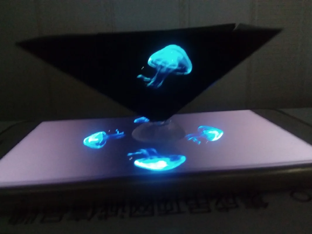 3D Hologram Pyramid Display Projector Video Stand Universal For Smart Mobile Phone-6
