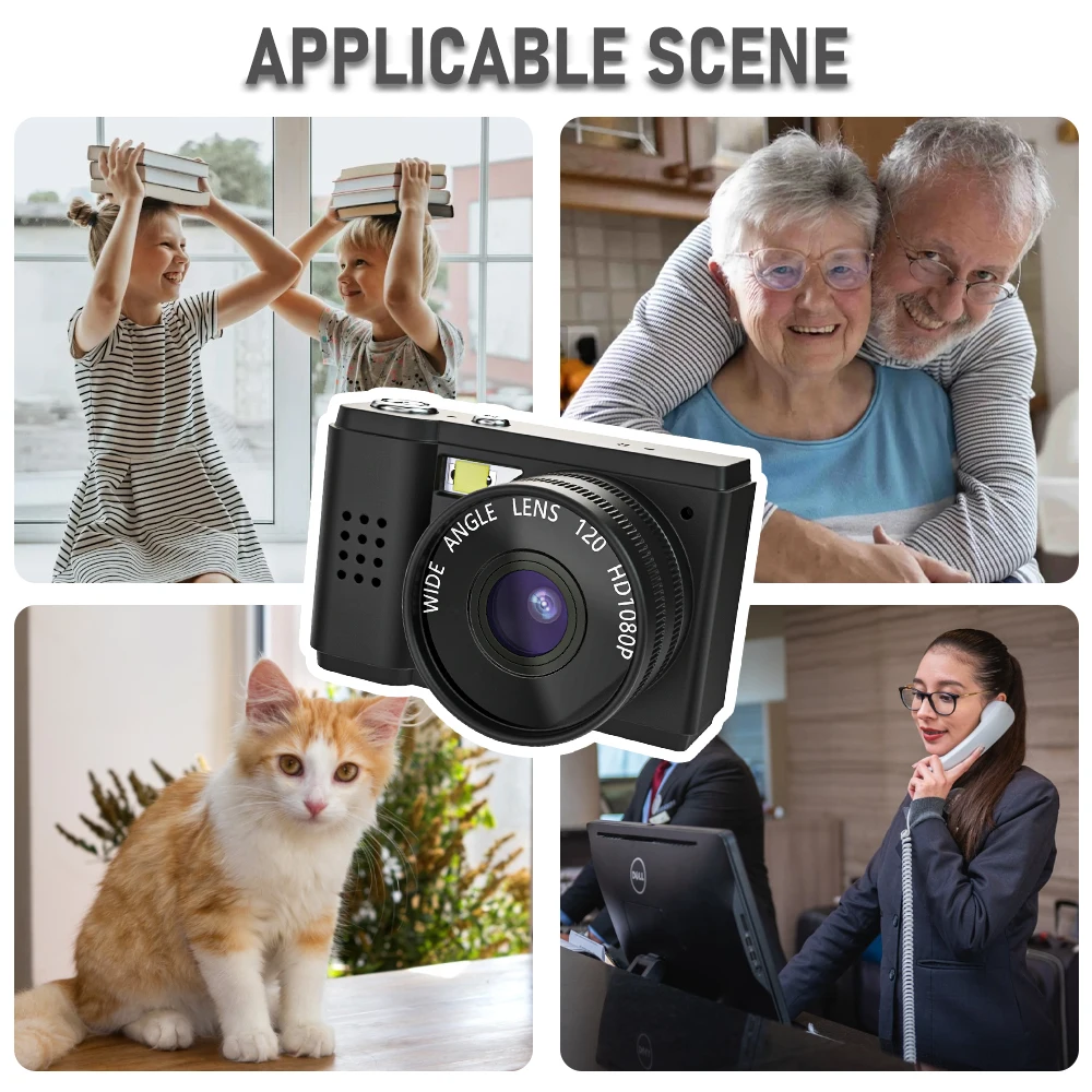 0-128G Mini 1080P Small Digtal Camera with Screen Bodycam Compact Kids Camcorder Indoor Outdoor Sport Video DV Recorder Body Cam-6