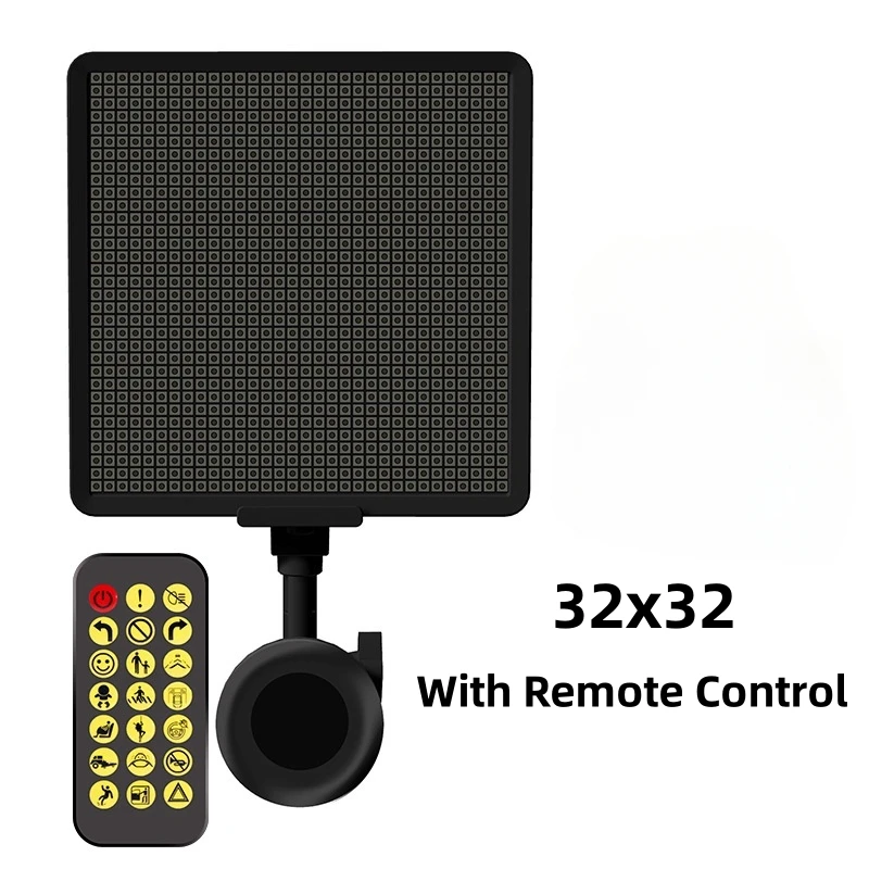 Car DIY LED Sign Screen 32x32 Led Smart Matrix Pixel Panel Lamp MobilePhone APP Control for Windshield Display Screen Auto Decor-5
