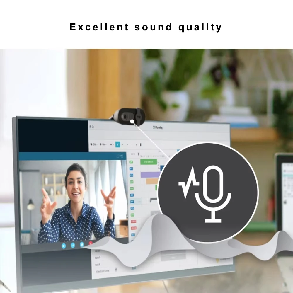 Logitech Brio 90 HD 1080p webcam with automatic light balancing, integrated privacy shutter, and built-in microphone Webcam-4