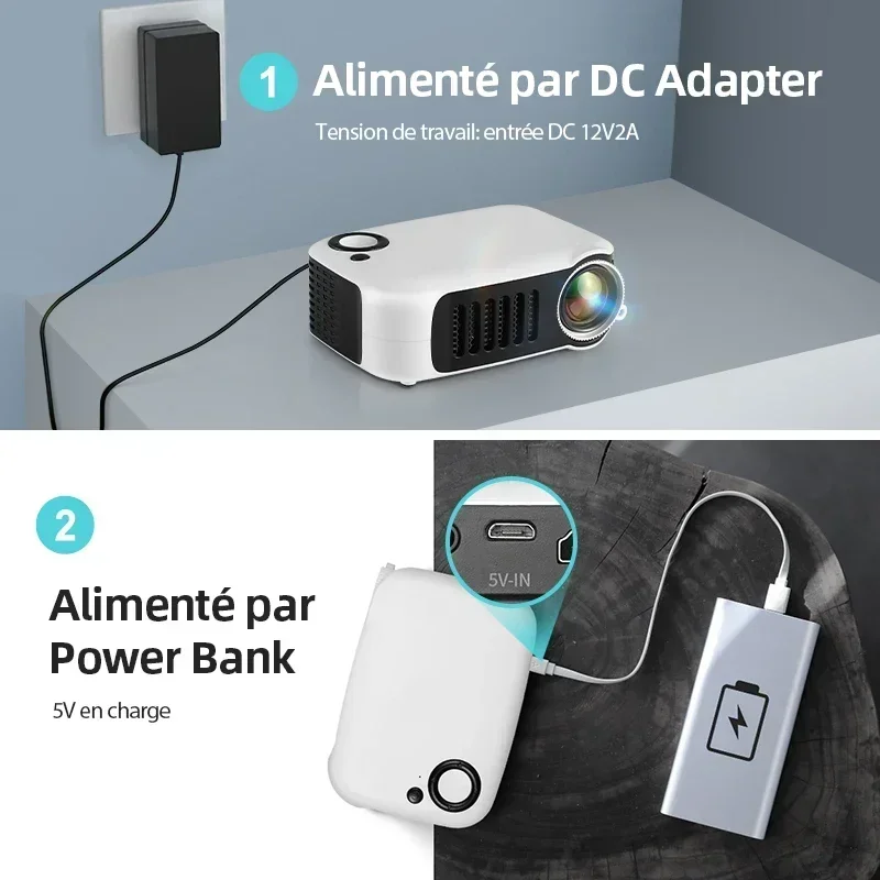 4K 3D Home Cinema Projector with 1080P Full HD Smart TV Laser Beamer for Theater Gaming Experience in Crystal Clear HD-6