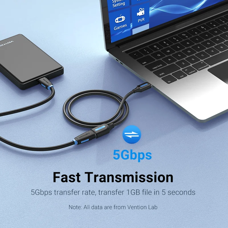 Vention USB 3.0 Extension Cable Male to Female Extender Cable Fast Speed USB 3.0 Cable Extended for laptop PC USB 2.0 Extension-3