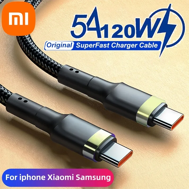 Xiaomi 120W Fast Charger PD Quick Charging High Quality USB C TO USB Type C Cable For iPhone 15 Plus Pro Max Samsung S24-2