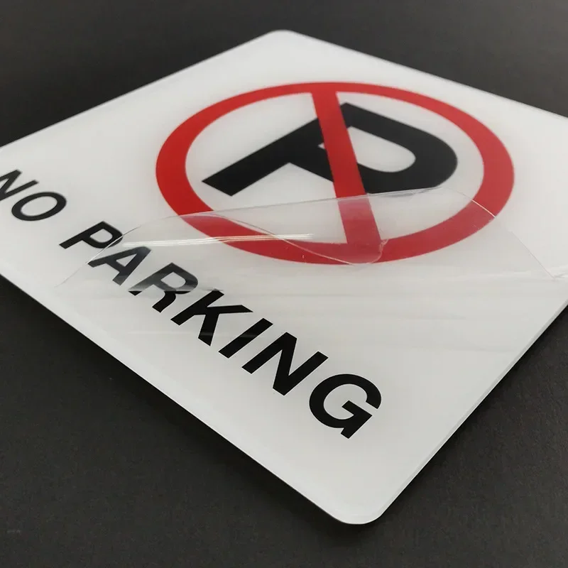 15cm No Smoking Signs No Touching No Photographing Signs Warning Plaque Public Shope Signage Mall Office Warm Reminder Sign-5