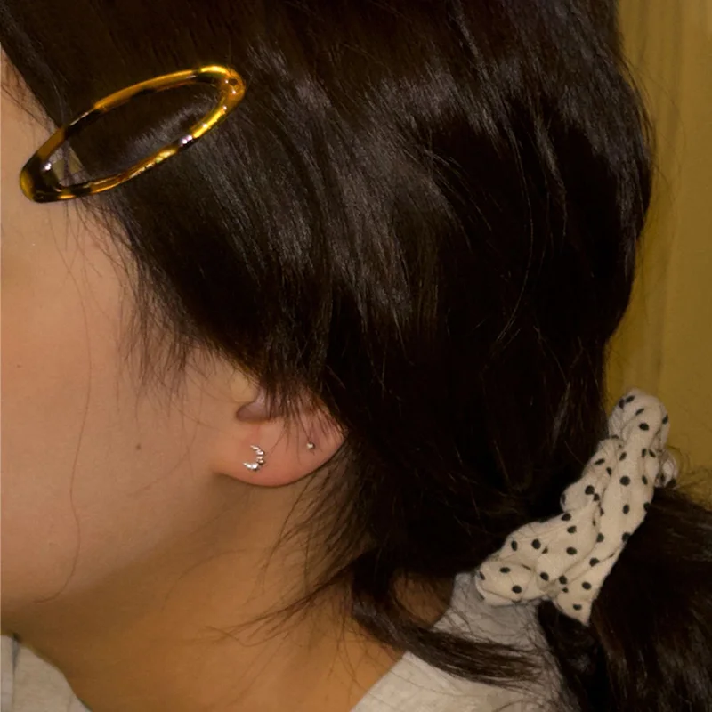 Vintage Accessories Leopard Print Glue Oval Hair Clips Cute Korean Charm BB Hair Clip Y2K Women Jewelry Y2K Hair Accessories-3