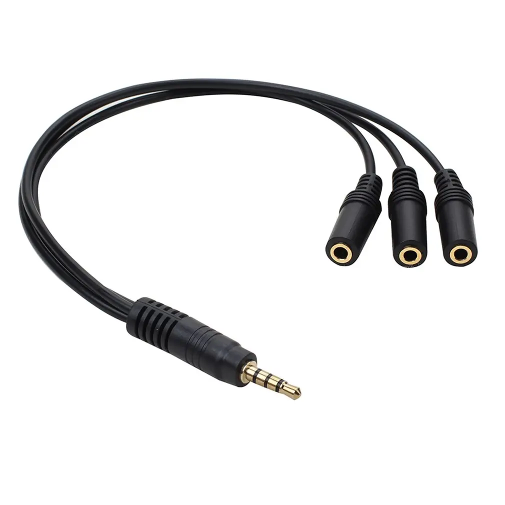 3.5mm Earpphone Spliter Audeo Jack Extender 1 To 6 Ports Aux Cable Earphone Mic Audio Adapter For Phone Headset Splitter Cable-4