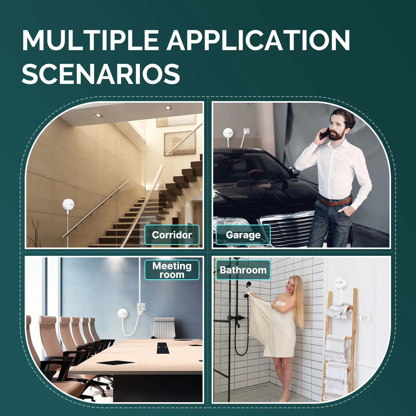 MOES ZigBee Human Presence Sensor Detector Radar Wave Detection Sensor for Home Security Tuya Smart Human body Exists Sensor-6