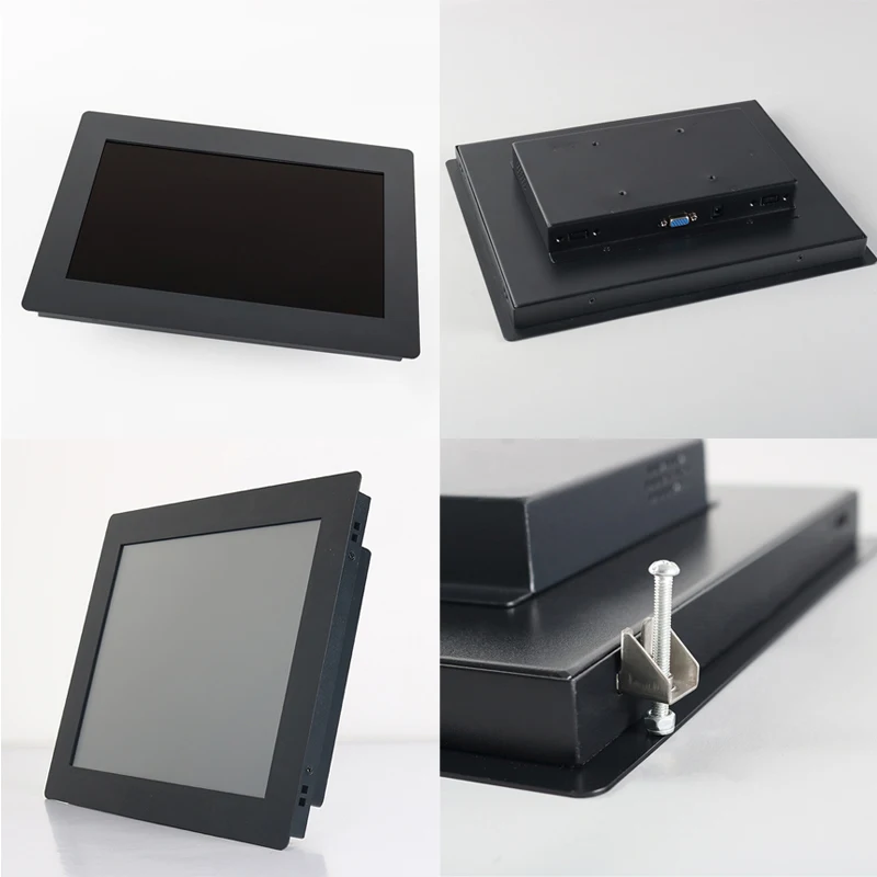 10.4/12.1/14/15 Inch Resistive Touch Industrial Monitor With VGA HDMI USB Embedded Portable Display HD LCD Screen-6