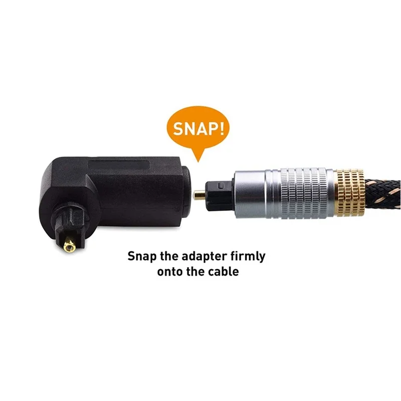 Digital Cables Audio Video Cables Digital Optical 90 Degree Audio Cable Adapter Male to Female Right Angle Toslink-3