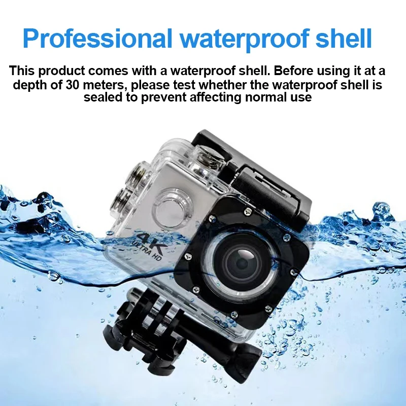 Ultra HD 4K Action Camera 1080P/30FPS 2.0 inch Screen WiFi Remote Control Mini Cameras Waterproof DV Helmet Go Sport Camera Pro-3
