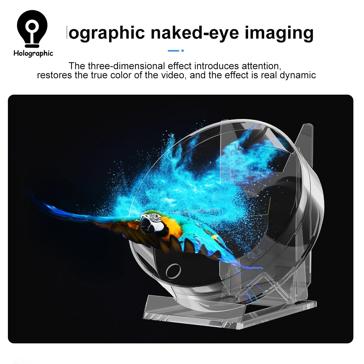 Mini 3D Hologram Projector Fan Led Sign Advertising Logo Light With Transparent Cover Commercial Hologram Projector Home Decro-6