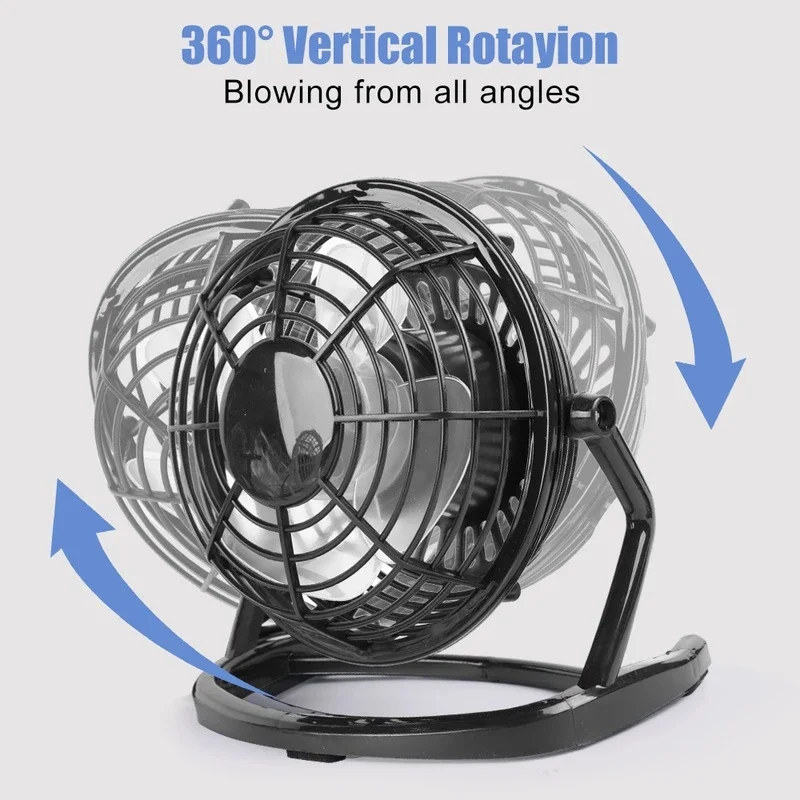USB Silent Fan Desk Cooler for Laptop Notebook Desktop PC Office Summer Cooling Fan 4 Blades Rotatable USB Mini Fans Socket-2