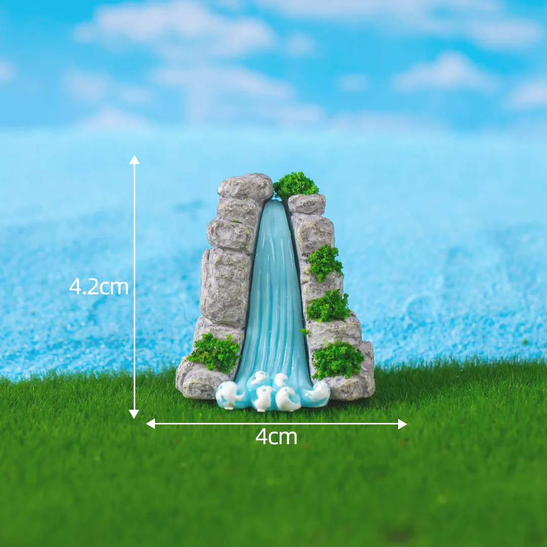 Fairy Garden Accessories Miniature Spring Water Wells Bridge Boat Ornament Statue Figurines Landscape Home Garden Craft  Decor-3