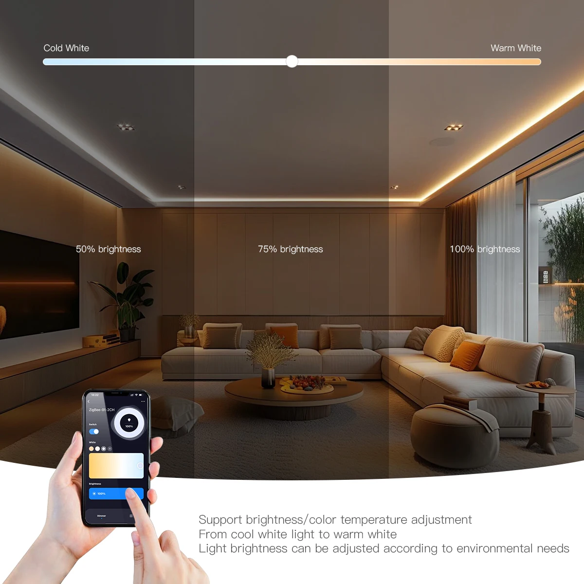 Zigbee 3.0 CCT RGBW RGB Controller LED Strip Lights Switch Dimmable Wifi Dimmer With Tuya Gateway HueBridge SmartThings Bridge-6