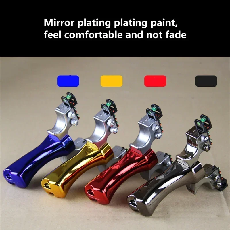 Double Screw Laser Slingsshot with 4-Colors Quick Press Slingshot Outdoor Hunting Steel Ball Shooting Fish Dart Fishing Package-4