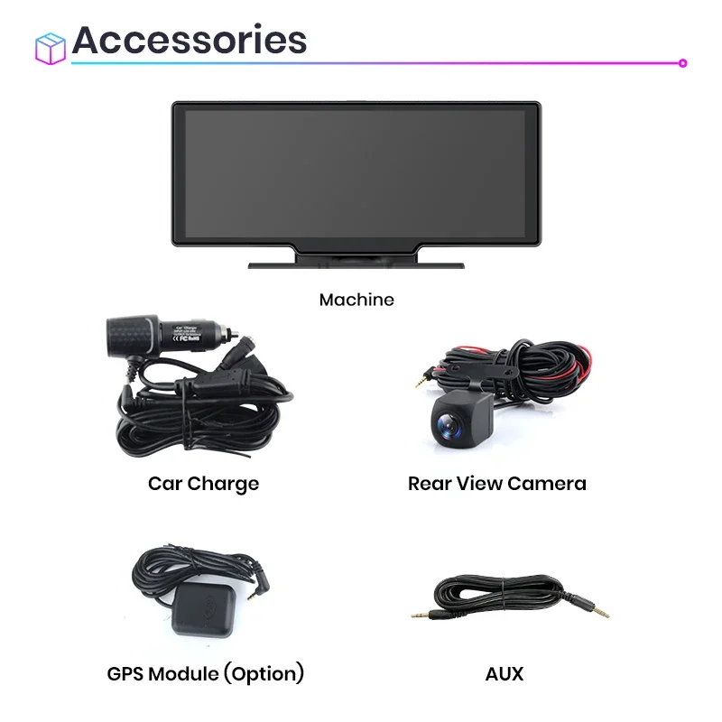 AWESAFE Dash Cam Rearview Camera Wifi Carplay & Android Auto 4K DVR GPS Navigation Video Recorder Dashboard Dual Len 24H Park-6