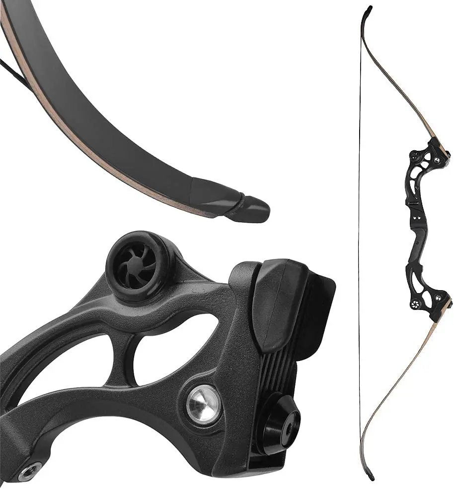 64” Archery Takedown Recurve Bow Athletic Competition Bow Set 30-60lbs Right Hand for Professional Practice Shooting Hunting-6