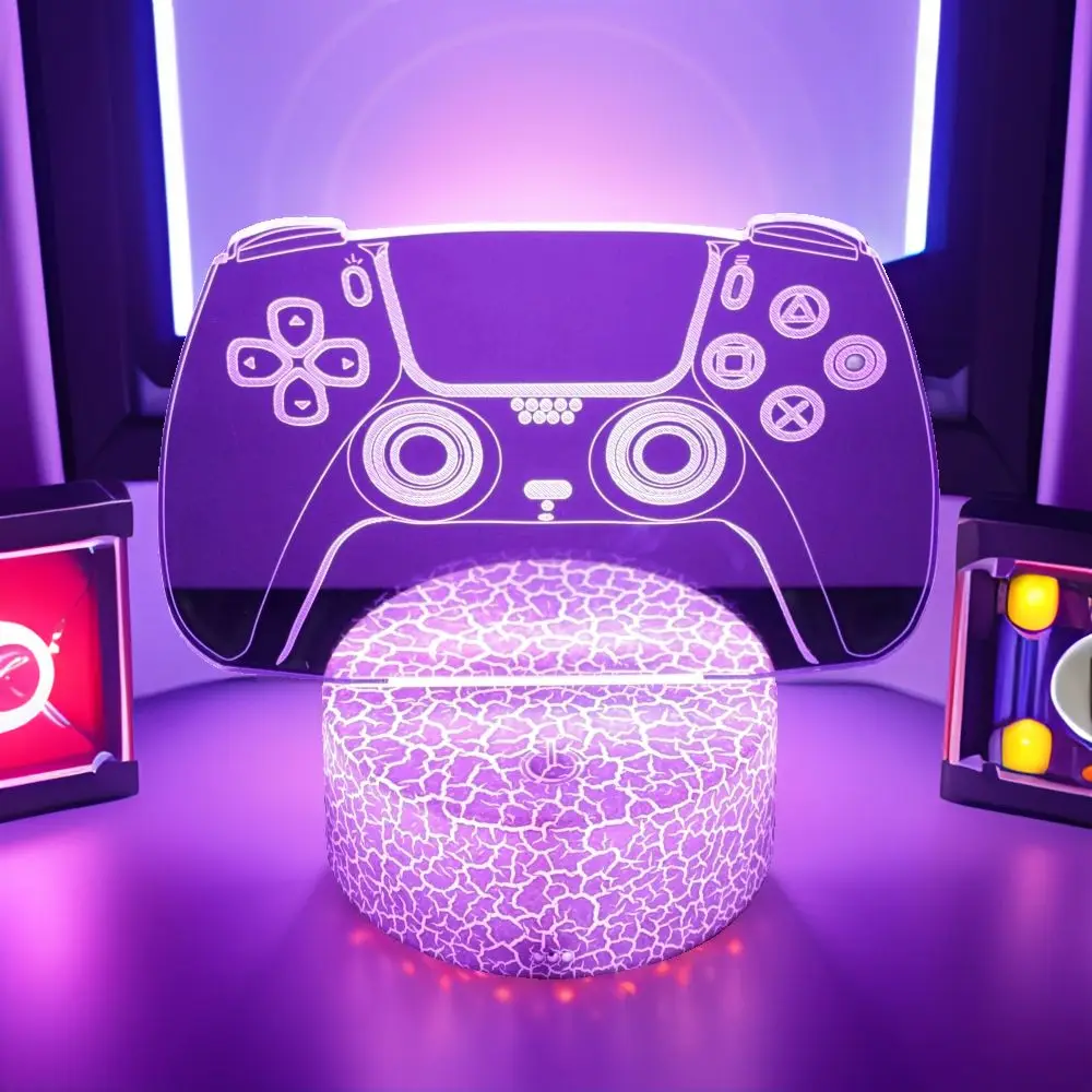 NEON GAMER 3D Lamp LED Night Light Gaming Setup RGB Children's Lamps Gamer Room Decoration Bedroom Table Lamp Personalized Gifts-3