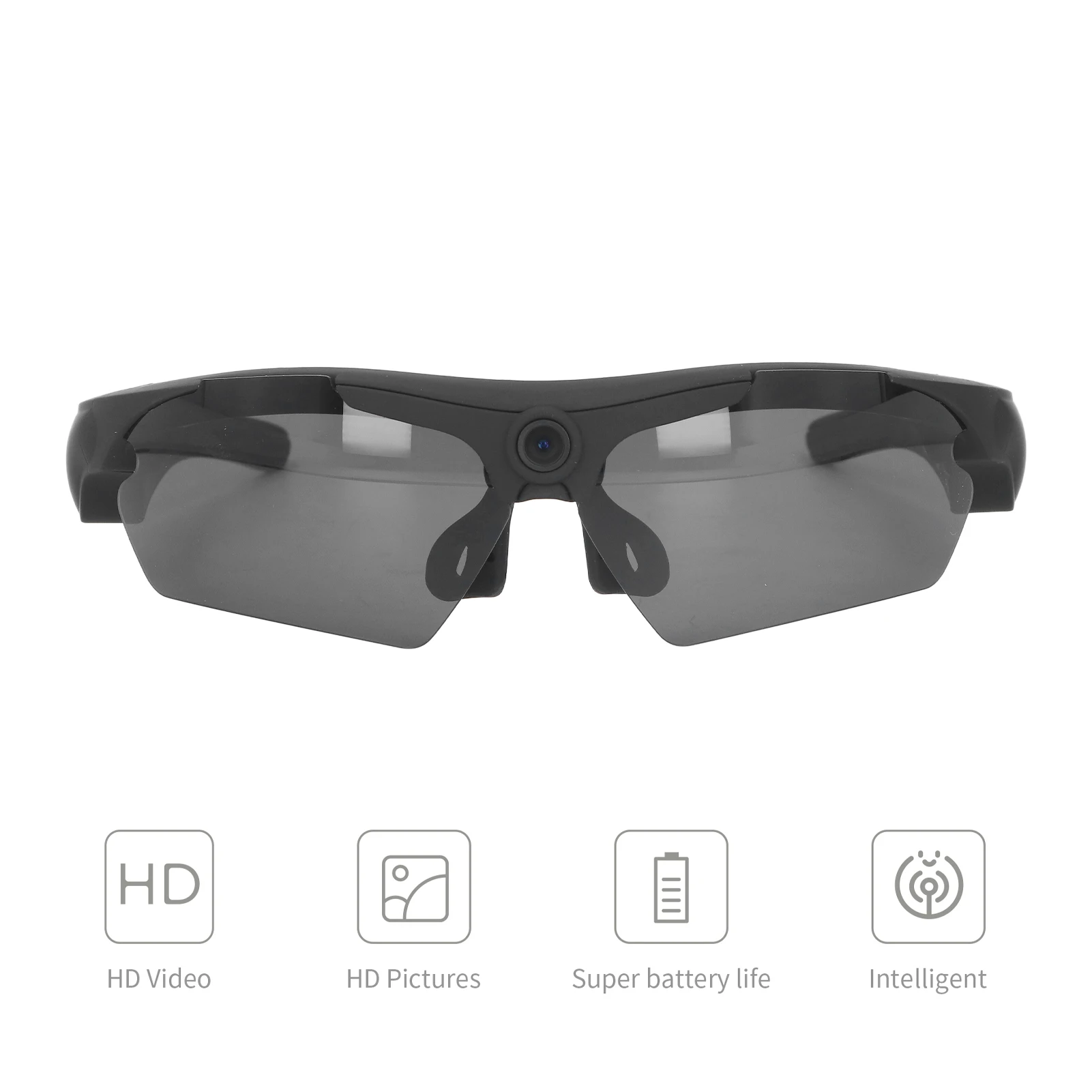 Camera Glasses Video Sunglasses 1080P Full HD Video Recording Shooting Camera Glasses for Cycling Driving Hiking Fishing Hunting-2