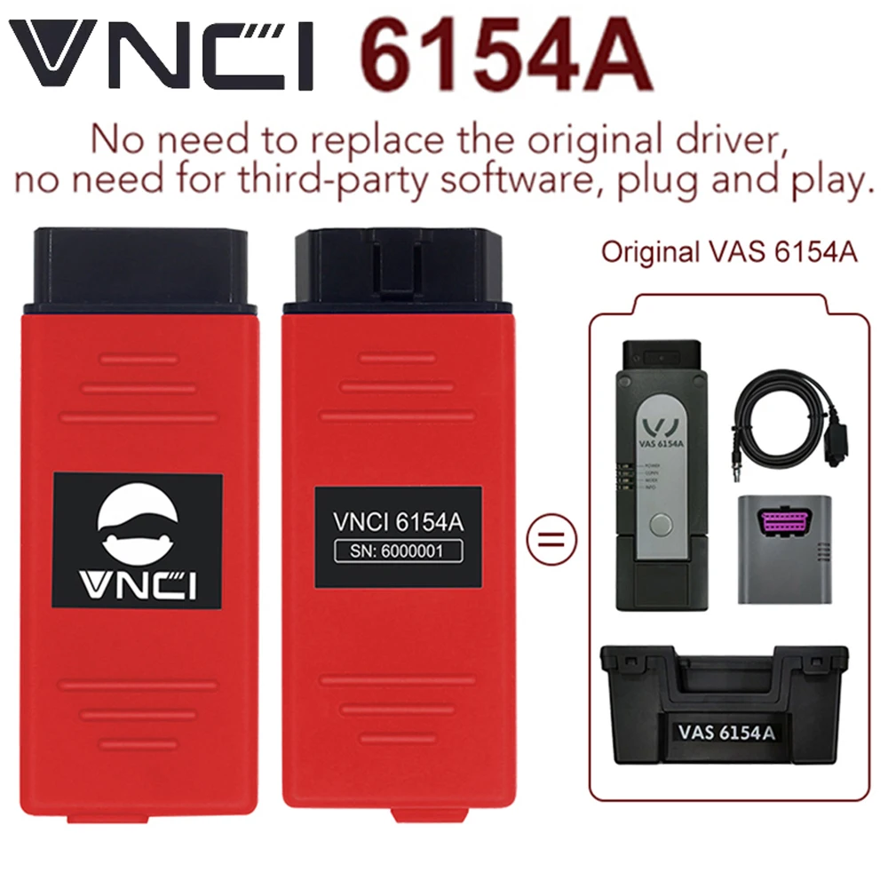 VNCI 6154A VNCI6154A Support latest version ODIS Software And CAN FD DoIP Protocol Original Drive Better Than SVCI 6154