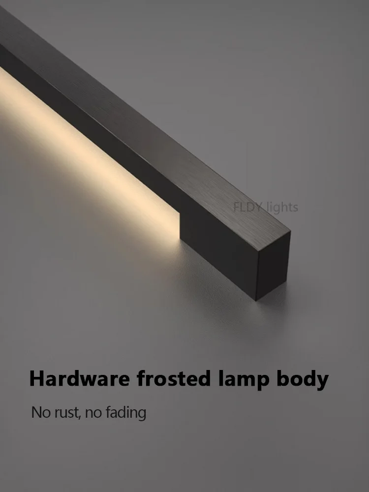 Modern Minimalist Long Wall Lamp LED Wall Mounted Light Indoor Living Room Bedroom Background Lamp Home Decora Fixtures 110/220V-6