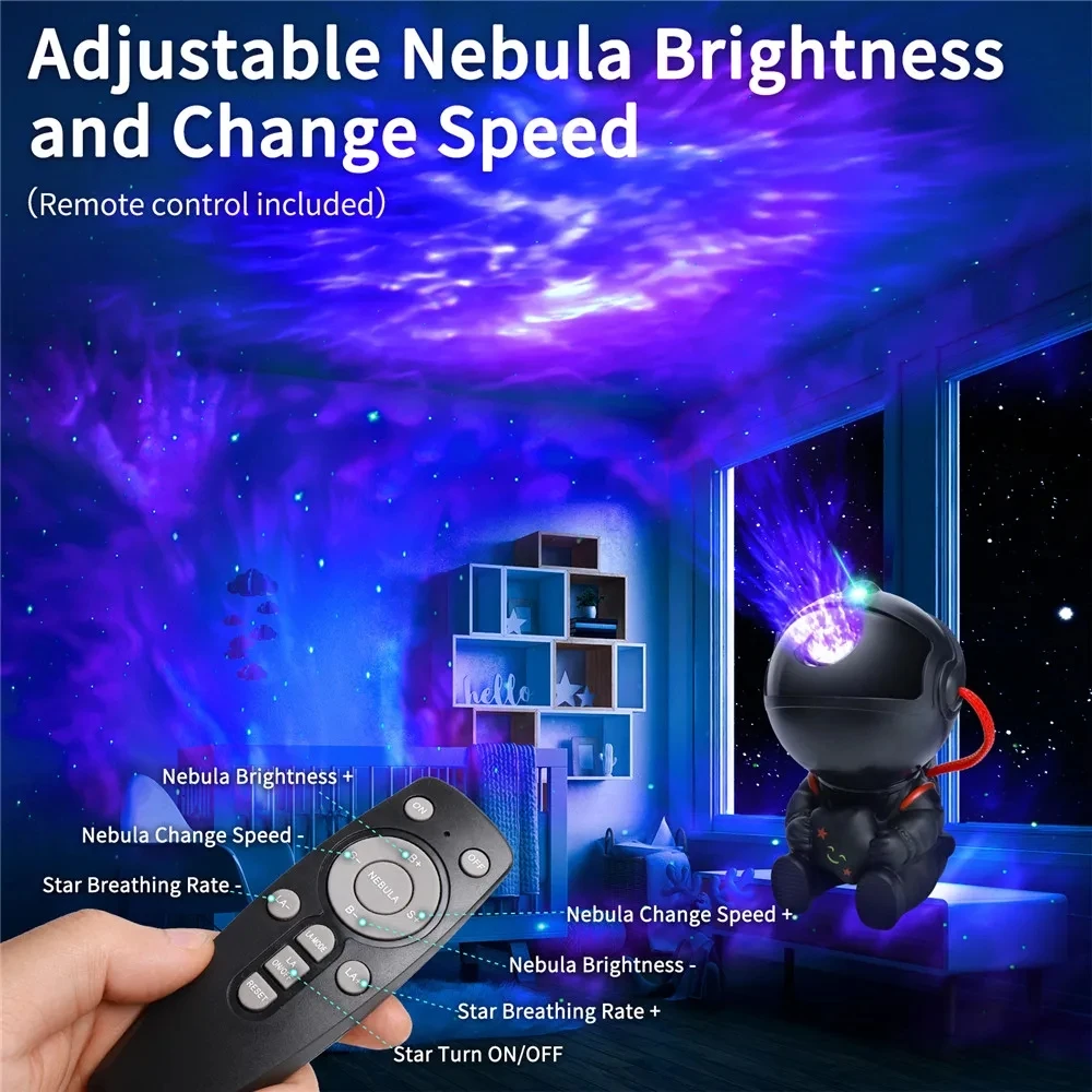 Galaxy Projector Led Night Light Star Projector Astronaut Projector Galaxy Light for Home Decorative Bedroom Children Kids Gift-4