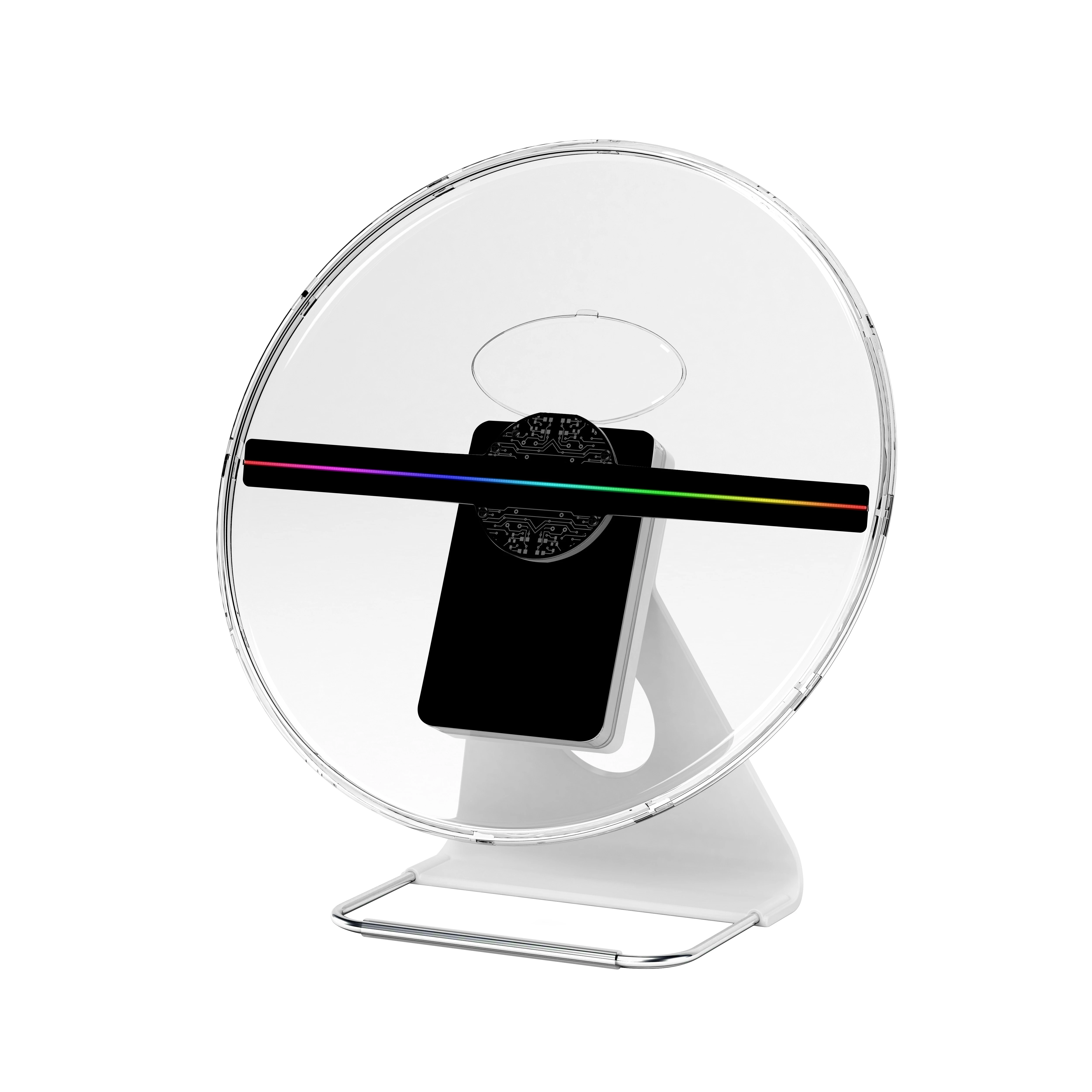 30cm 3D Hologram LED Sign Fan Screen Desktop 3D Projector Safety Acrylic Cover Display Anti-touch DIY Image AD LOGO Hologram-4