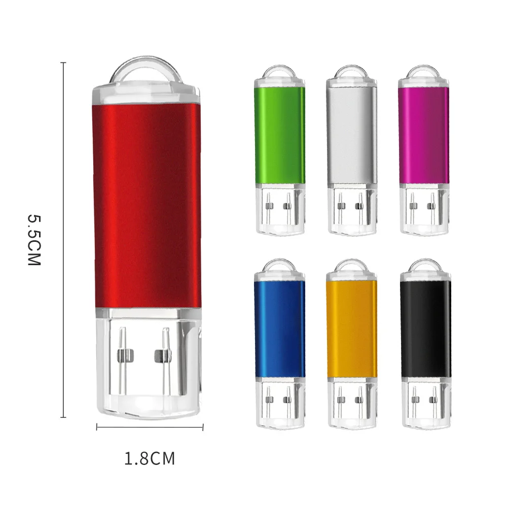 50PCS/lot USB Flash Drives 4GB 2GB 1GB Pendrive Memory Stick 128MB 512MB 32gb 16gb 8gb Wholesale Metal Disk USB Free Custom Logo-6