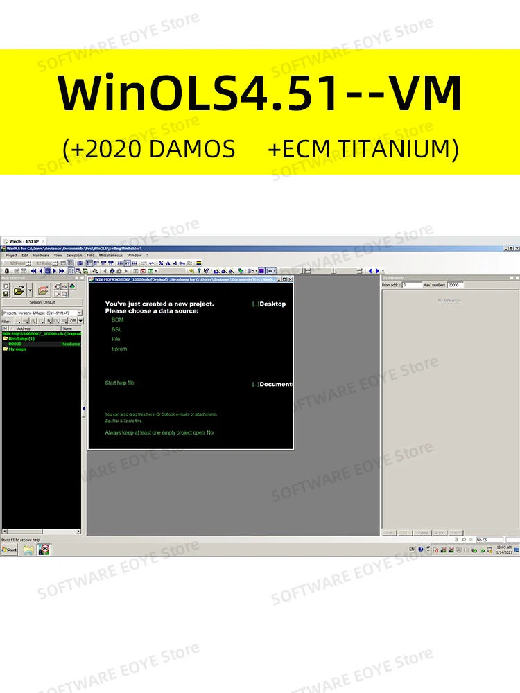 2022 Newest WinOLS 4.51 Auto ECU Chip Tuning Software +2020 Damos +ECM TITANIUM With Plugins More Functions-6