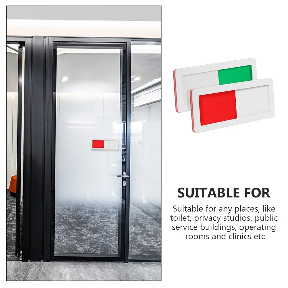 2 Pcs ID Plate Available Sign Office Vacant Privacy Signage Meeting Room Occupied Conference Door Not Disturb Slide-6