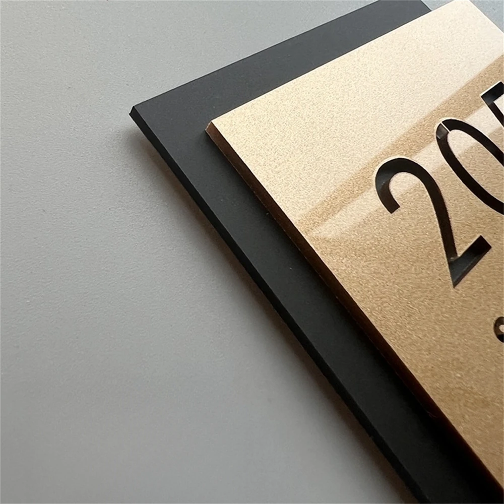 3D levitate acrylic outdoor door plate home room number entry door custom house number dormitory residential digital signage-4